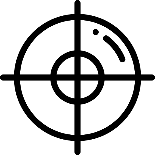 Crosshair symbol representing Judith Capital's unmatched precision in density testing for gold, silver, platinum, and diamonds.